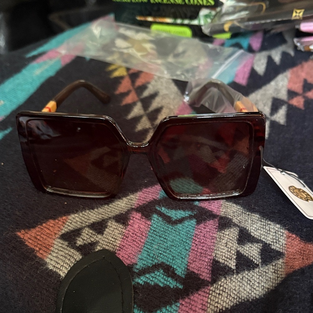 Square Brown Sunglasses